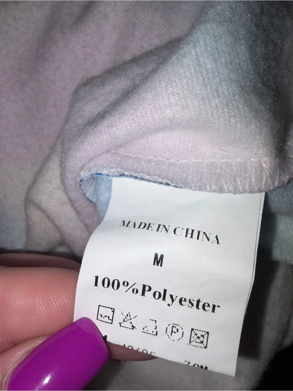 🆕💜 I Am Kenough Tie Dye Hoodie Pink Blue Yellow Pullover Kangaroo Pocket Size M - Picture 11 of 11